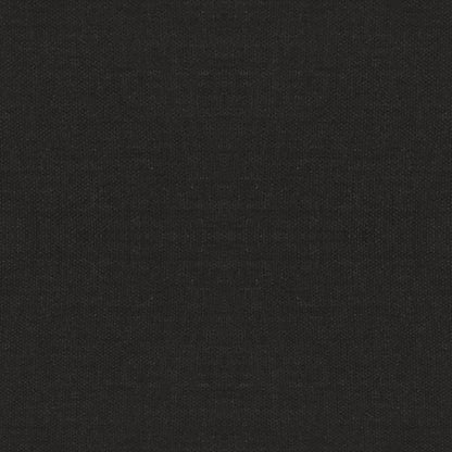 Hocker mit Holzbeinen Schwarz Stoff
