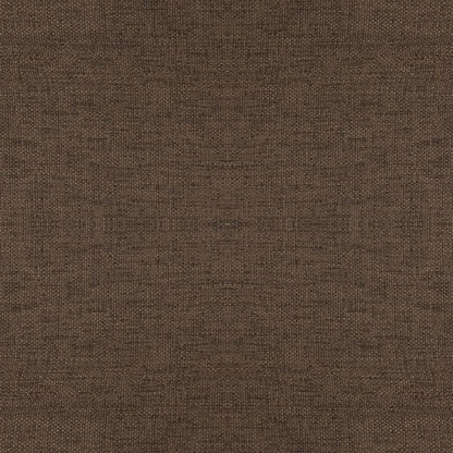 Hocker mit Holzbeinen Braun Stoff