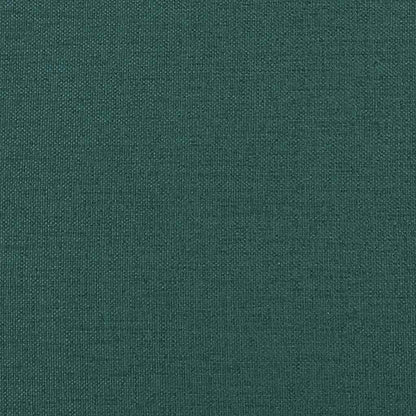 Hocker mit Holzbeinen Dunkelgrün Stoff