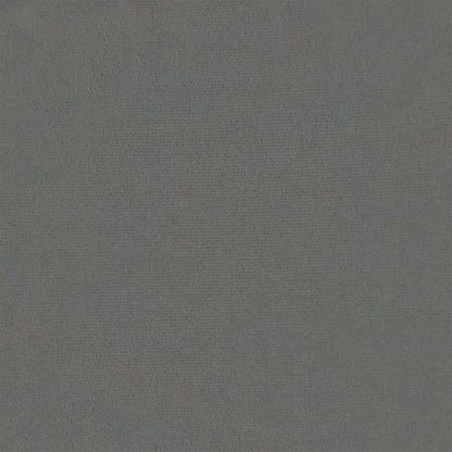 Hocker mit Holzbeinen Dunkelgrau Samt