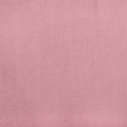 Hocker mit Holzbeinen Rosa Samt