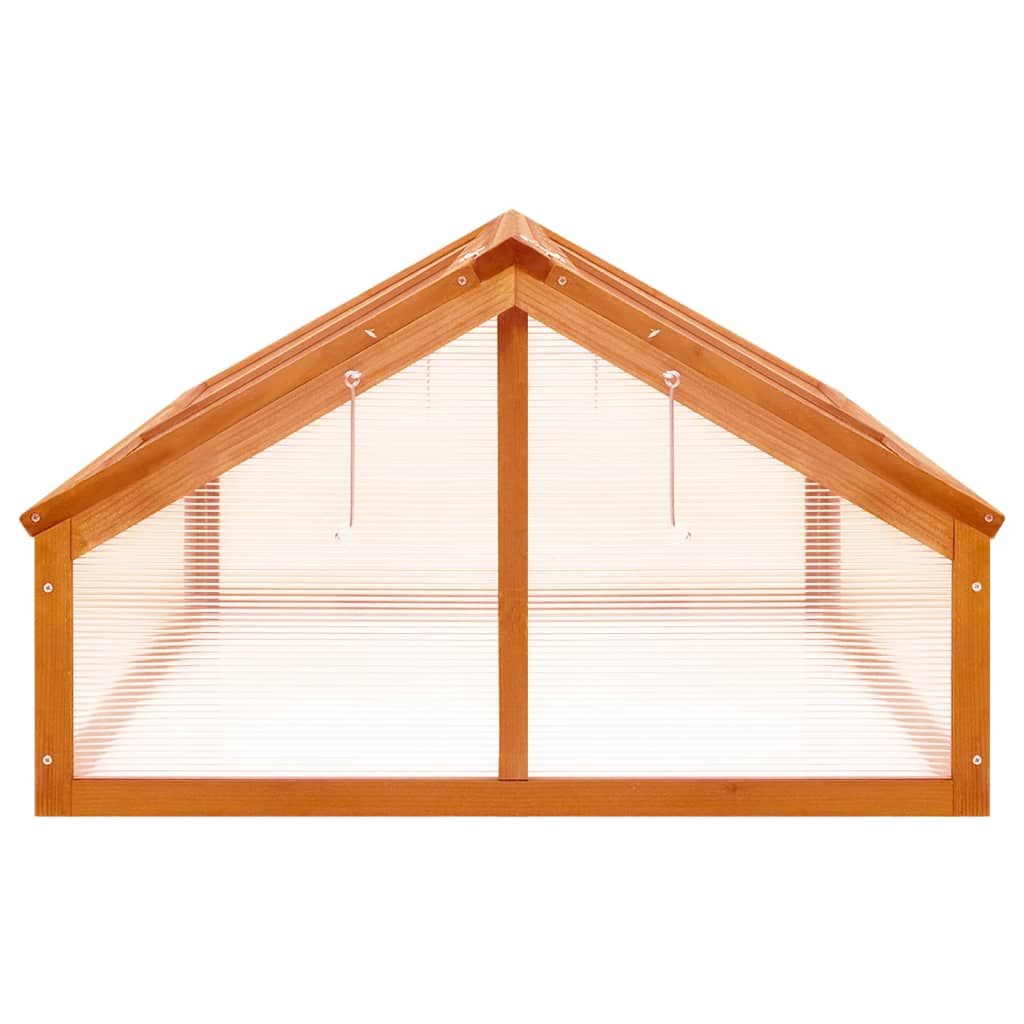 Gewächshaus Braun 114x80x50 cm Tannenholz