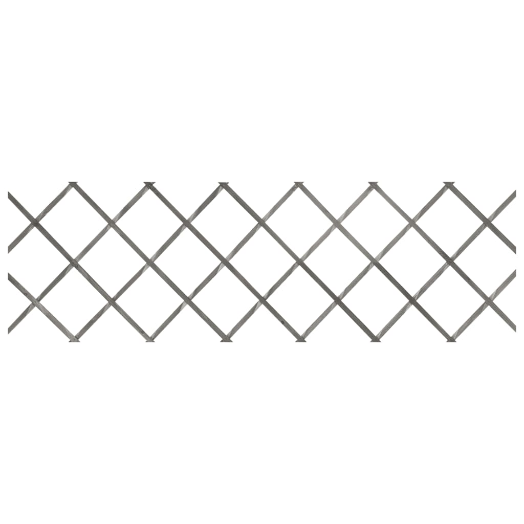 Rankzäune 5 Stk. Grau Massivholz Tanne 180x60 cm