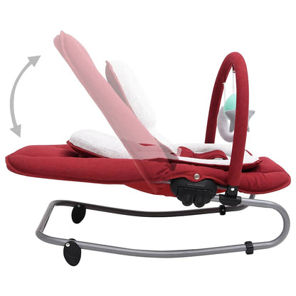 Babywippe Rot Stahl