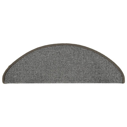 Stufenmatten 15 Stk. 65x21x4 cm Grau Halbrund Groß