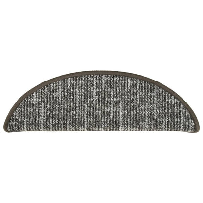 Treppenmatten 15 Stk. Anthrazit 56x17x3 cm