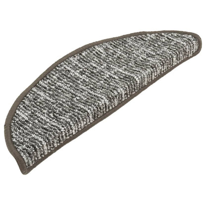 Treppenmatten 15 Stk. Anthrazit 65x21x4 cm