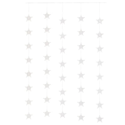 LED Sternenvorhang Lichterkette 200 LED Warmweiß 8 Funktionen