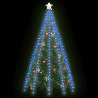 Weihnachtsbaum-Lichternetz mit 300 LEDs Blau 300 cm