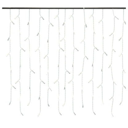Lichtervorhang LED Eiszapfen 10 m 400 LED Blau 8 Funktionen