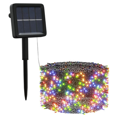 Solar-Lichterketten 5 Stk. 5x200 LED Mehrfarbig Innen Außen