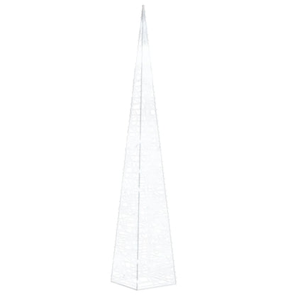 LED-Leuchtkegel Acryl Deko Kaltweiß 60 cm