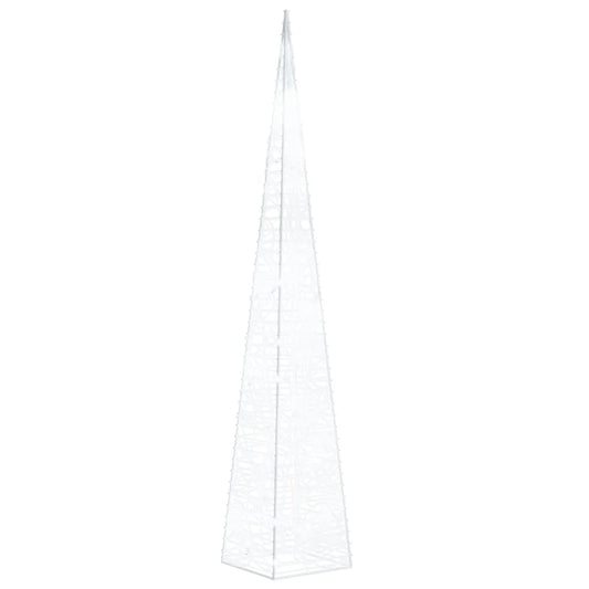 LED-Leuchtkegel Acryl Deko Kaltweiß 60 cm