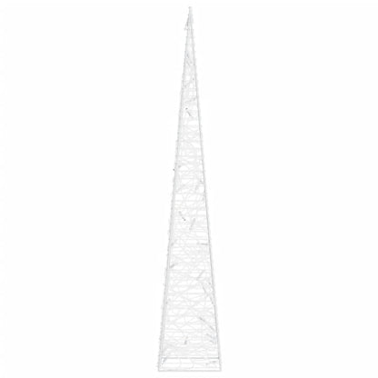 LED-Leuchtkegel Acryl Deko Kaltweiß 60 cm