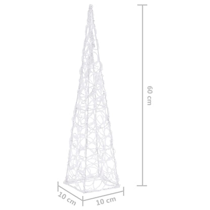 LED-Leuchtkegel Acryl Deko 60 cm Blau