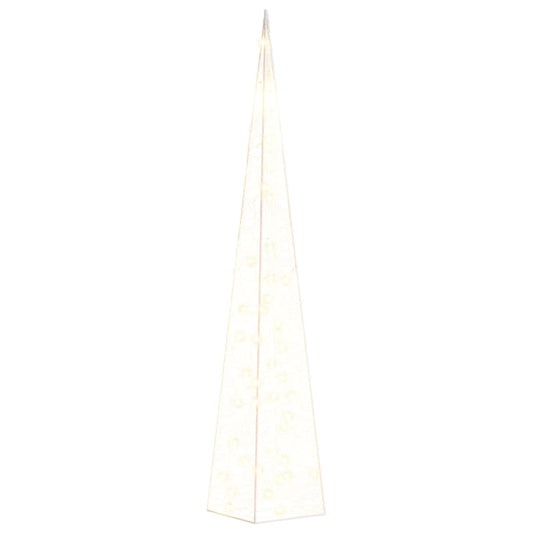 LED-Leuchtkegel Acryl Deko Warmweiß 90 cm
