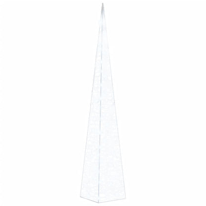 LED-Leuchtkegel Acryl Deko Kaltweiß 120 cm