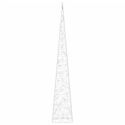 LED-Leuchtkegel Acryl Deko Kaltweiß 120 cm