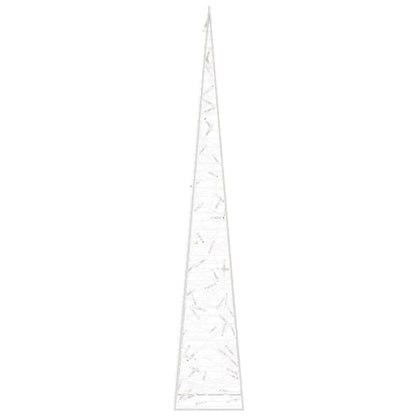 LED-Leuchtkegel Acryl Deko Kaltweiß 120 cm