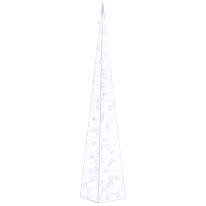 LED-Leuchtkegel Acryl Deko Blau 120 cm