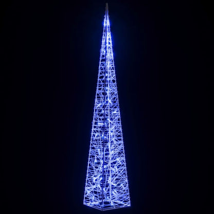 LED-Leuchtkegel Acryl Deko Blau 120 cm
