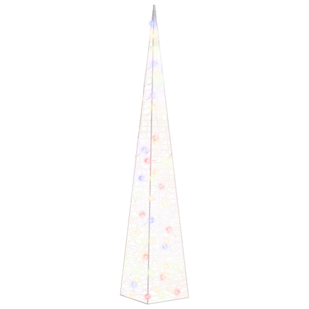 LED-Leuchtkegel Acryl Deko Mehrfarbig 120 cm