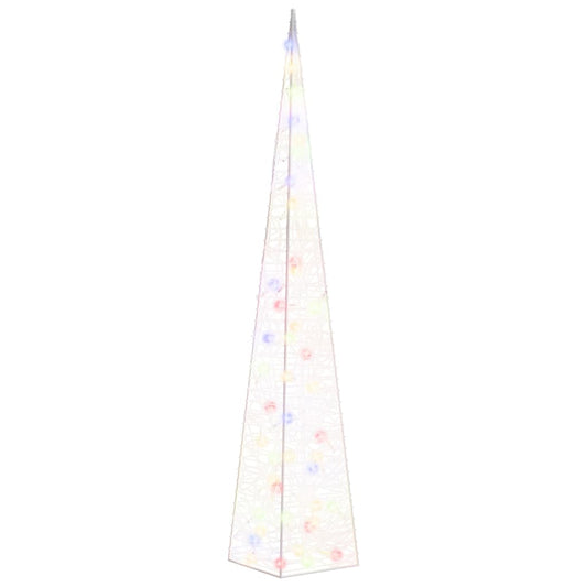 LED-Leuchtkegel Acryl Deko Mehrfarbig 120 cm