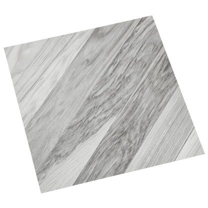 PVC-Fliesen Selbstklebend 20 Stk. 1,86 m² Grau Gestreift