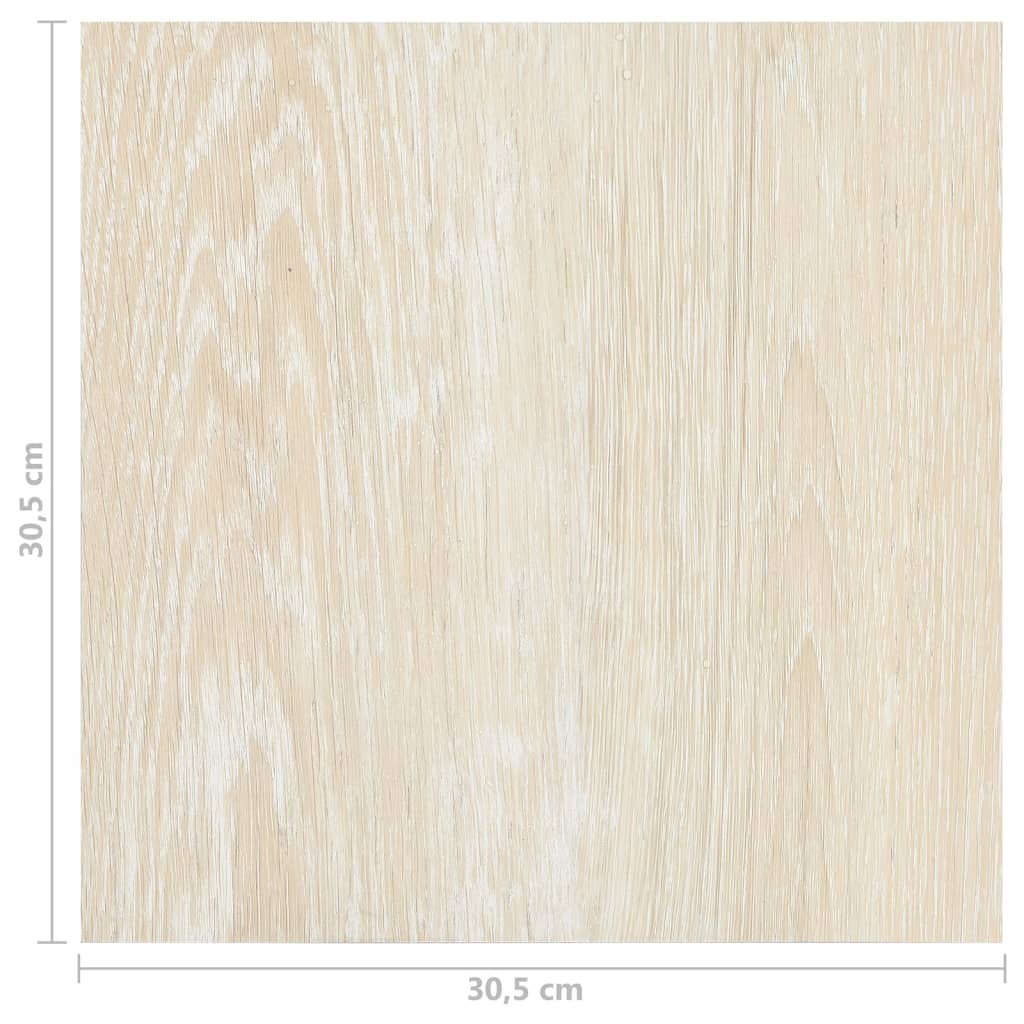 PVC Fliser Selvklæbende 20 stk 1,86 m² Beige