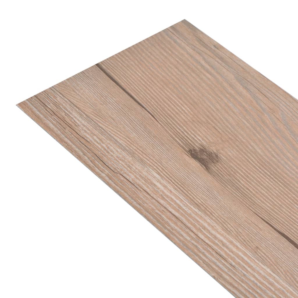 PVC Fliser Selvklæbende 5,21 m² 2 mm Eg Look Brun