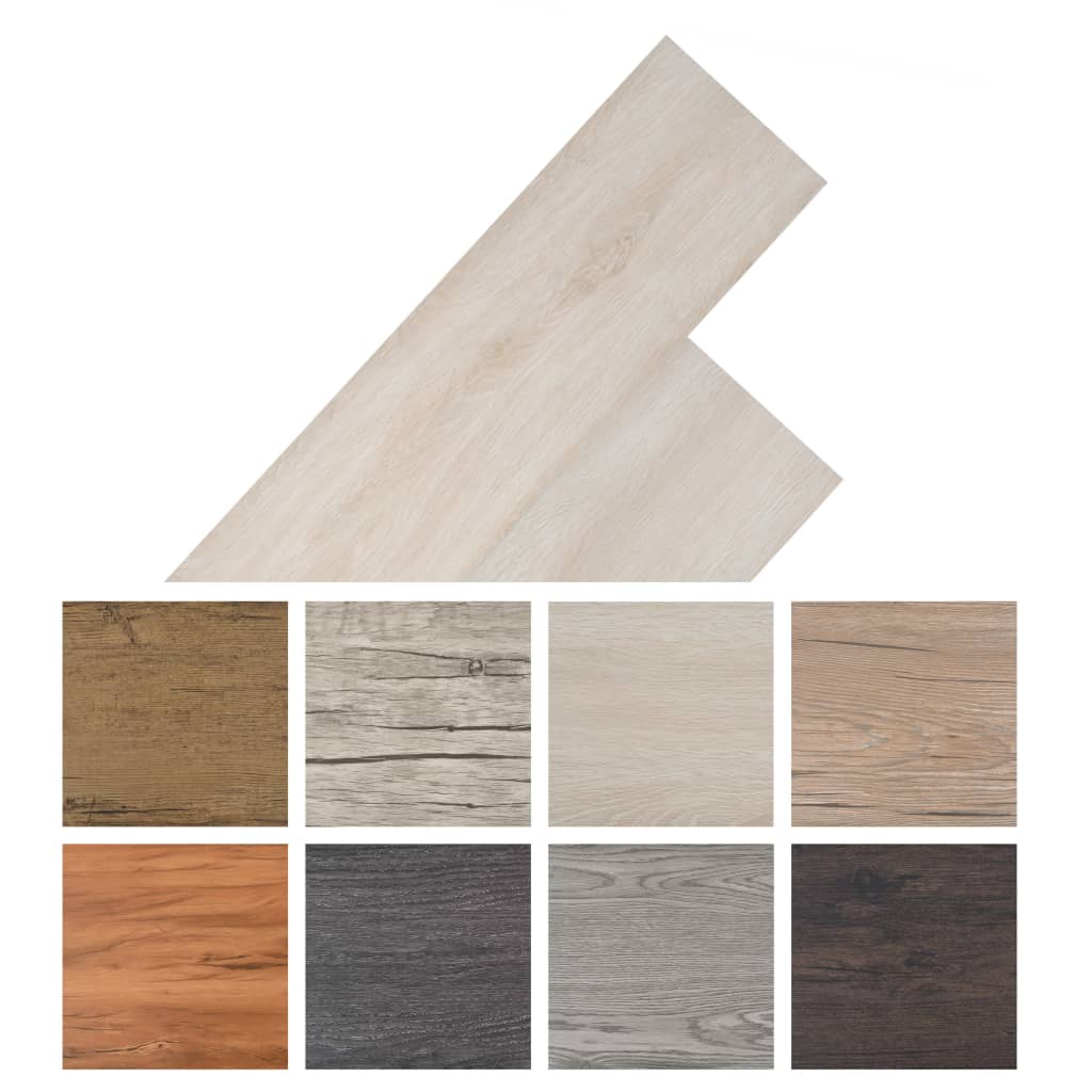 PVC Fliser Selvklæbende 5,21 m² 2 mm Eg Look Brun