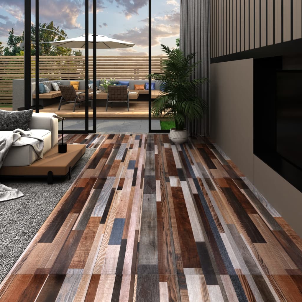 PVC Fliser Selvklæbende 5,21 m² 2 mm Flerfarvet