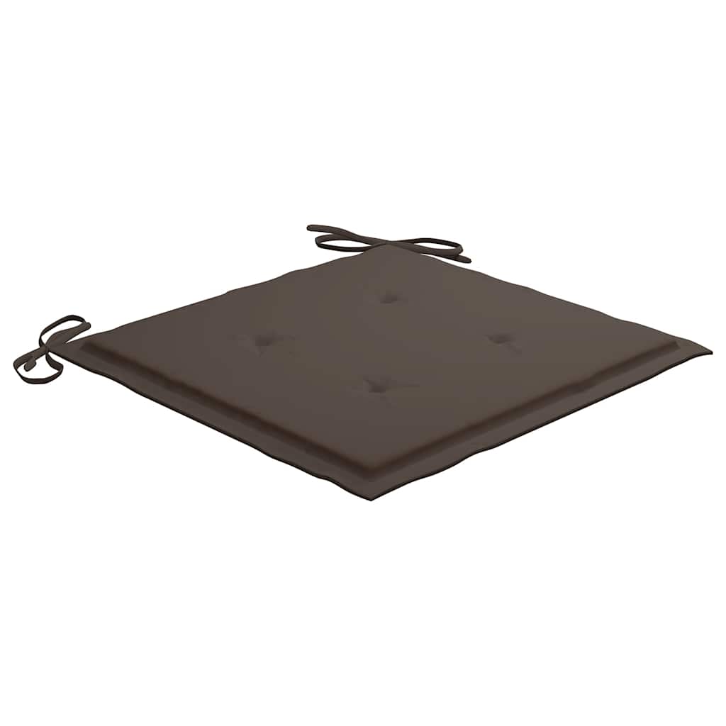 Klappbare Gartenstühle mit Kissen 6 Stk. Massivholz Teak