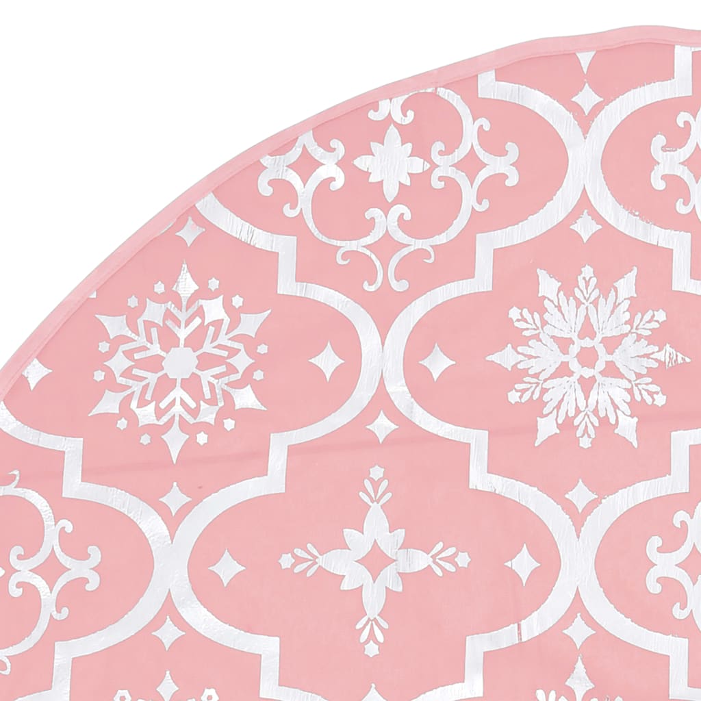 Luxus-Weihnachtsbaumdecke mit Socke Rosa 90 cm Stoff