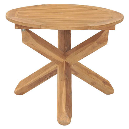 5-tlg. Garten-Essgruppe Massivholz Teak