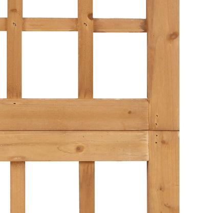 Spalier/Paravent 4-teilig Massivholz Tanne 161x180 cm