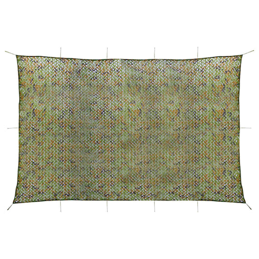 Tarnnetz mit Aufbewahrungstasche 4x5 m Grün