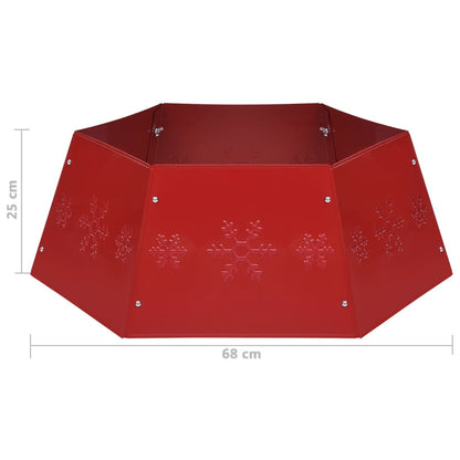 Weihnachtsbaumrock Rot Ø68x25 cm
