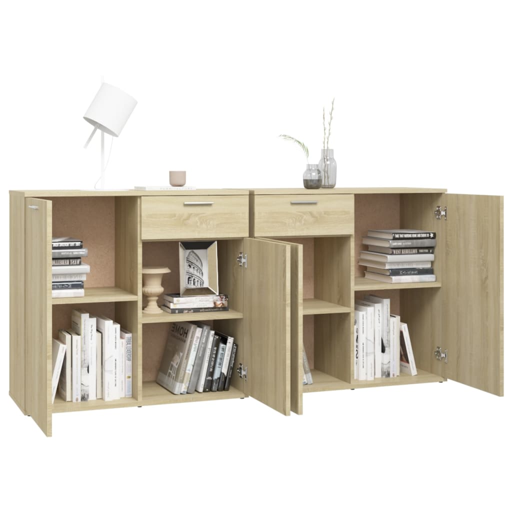 Skænk Sonoma Eg 160x36x75 cm Træ Materiale