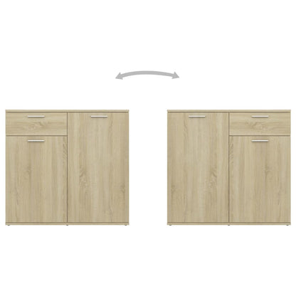 Skænk Sonoma Eg 160x36x75 cm Træ Materiale