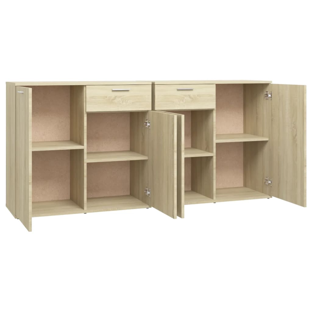 Skænk Sonoma Eg 160x36x75 cm Træ Materiale