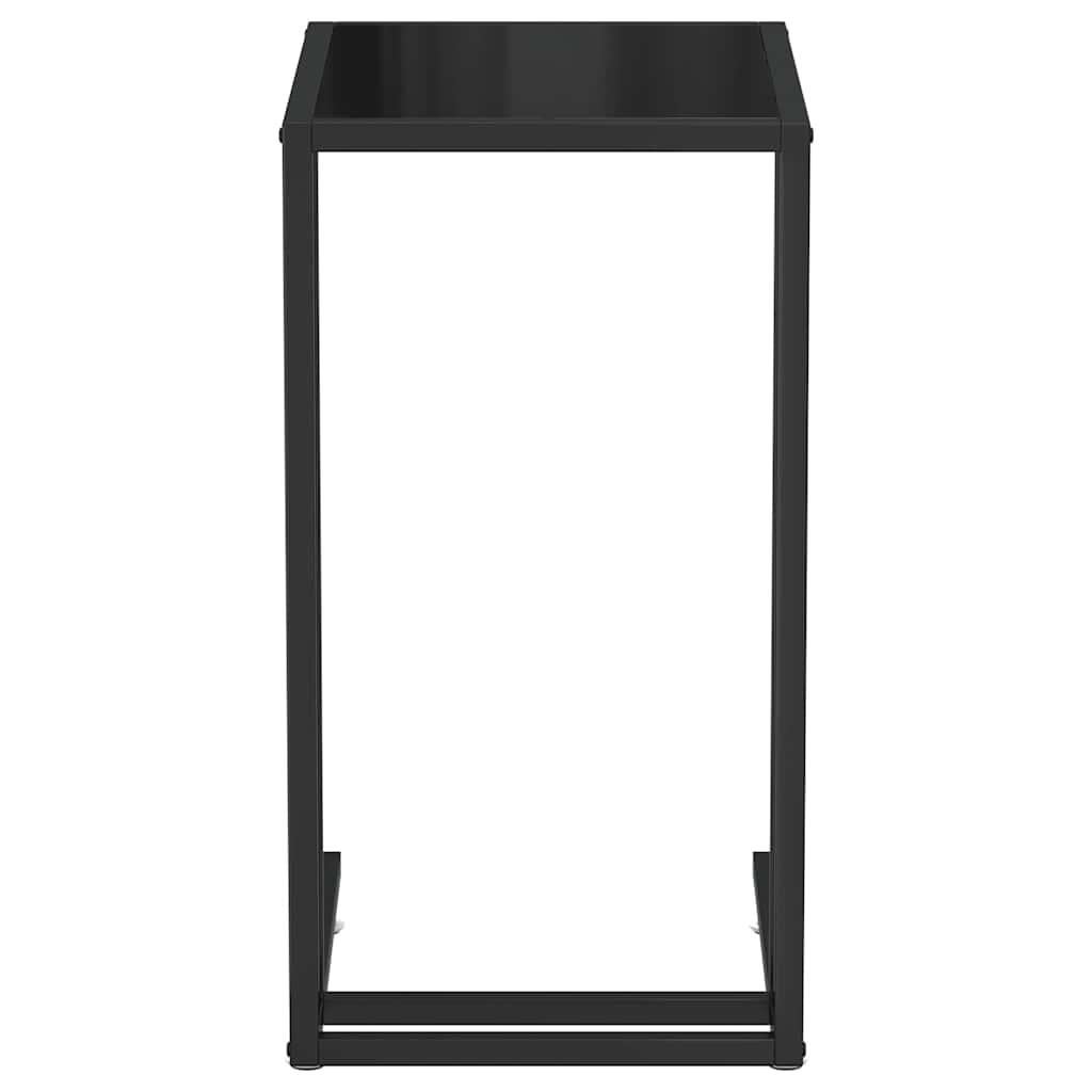 Computer-Beistelltisch Schwarz 50x35x65 cm Hartglas