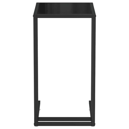 Computer-Beistelltisch Schwarz 50x35x65 cm Hartglas