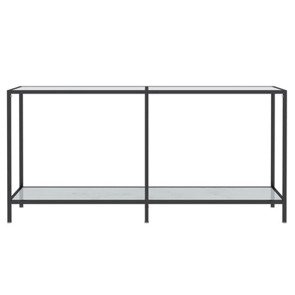 Konsolentisch Weiß 160x35x75,5 cm cm Hartglas