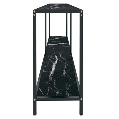 Konsolentisch Schwarz 160x35x75,5 cm cm Hartglas