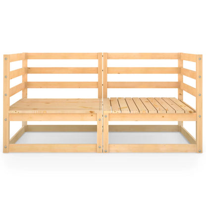 Gartensofa 2-Sitzer Massivholz Kiefer