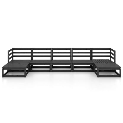 7-tlg. Garten-Lounge-Set Massivholz Kiefer