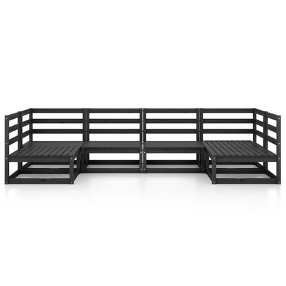 6-tlg. Garten-Lounge-Set Massivholz Kiefer