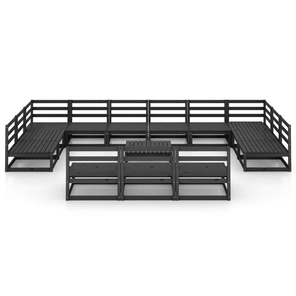 14 dele sæt have lounge sæt massiv fyrretræ