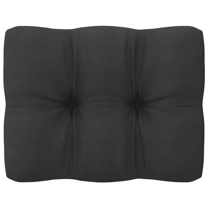 10-tlg. Garten-Lounge-Set mit Kissen Grau Massivholz Kiefer